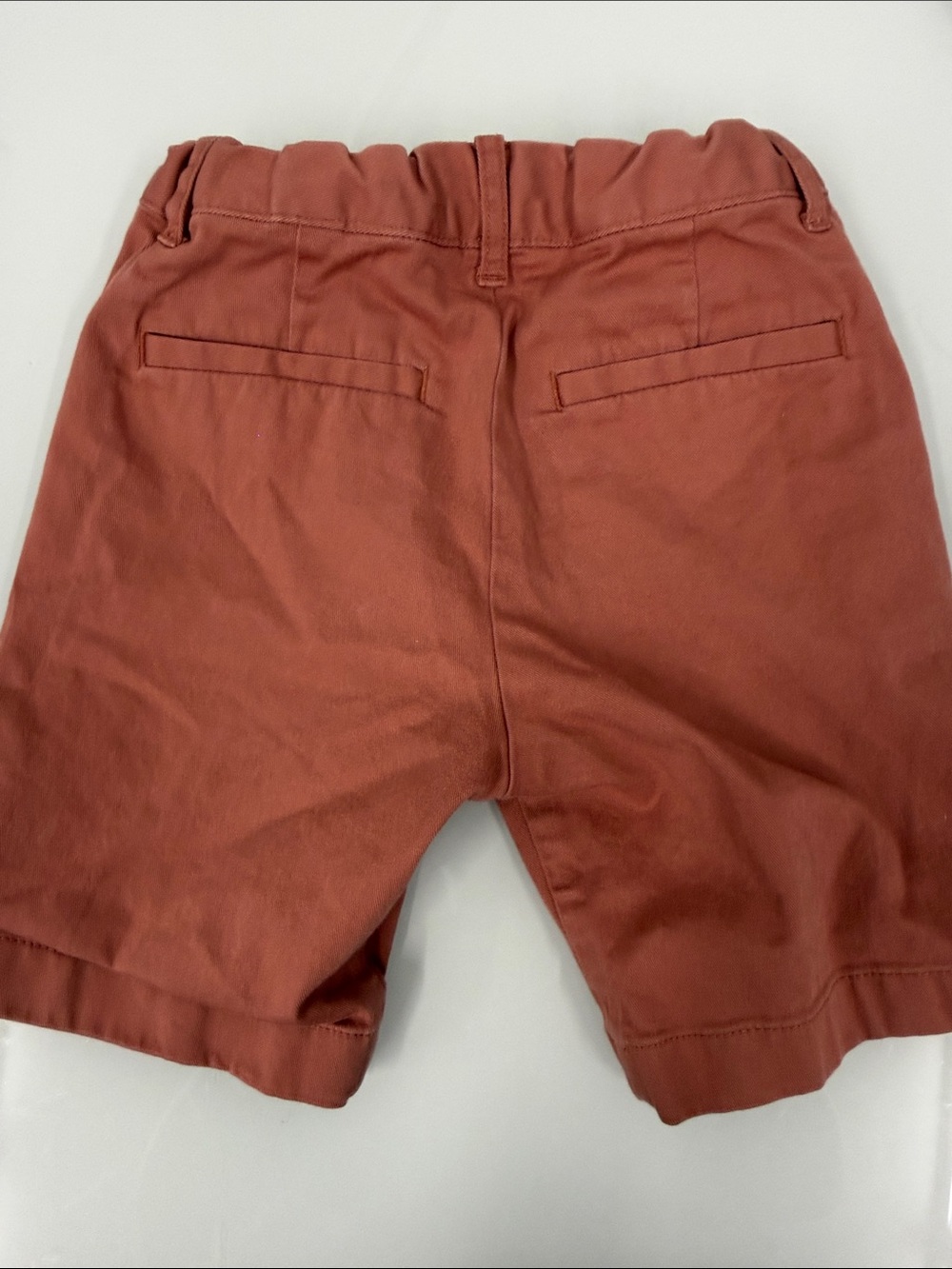 Crewcuts Boys' Flat Front Chino Shorts - Rusty Terracotta 6 - Picture 6 of 6